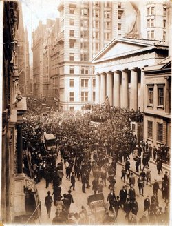 Ein Blick auf die Wall Street - Panik im Jahr 1907